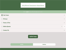 Tablet Screenshot of aia-akronins.com